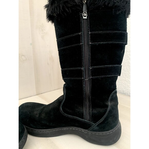 L.L. Bean Womens Black Snow Boots Nordic Insulated Size 9.5 Suede Zip Waterproof - Picture 11 of 11